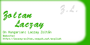 zoltan laczay business card